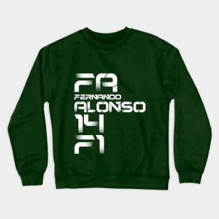 Fernando Alonso 14 Grand Prix Formula 1 Racing Driver Crewneck Sweatshirt